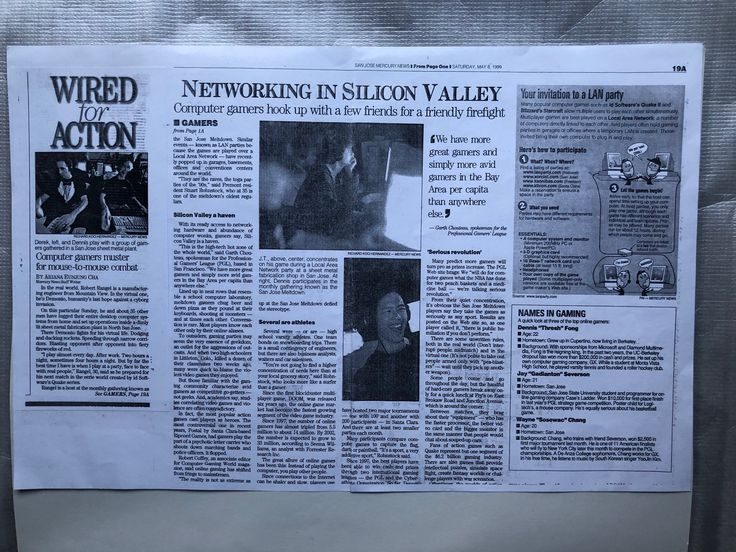San Jose Mercury News clipping, Networking in Silicon Valley, May 8, 1999