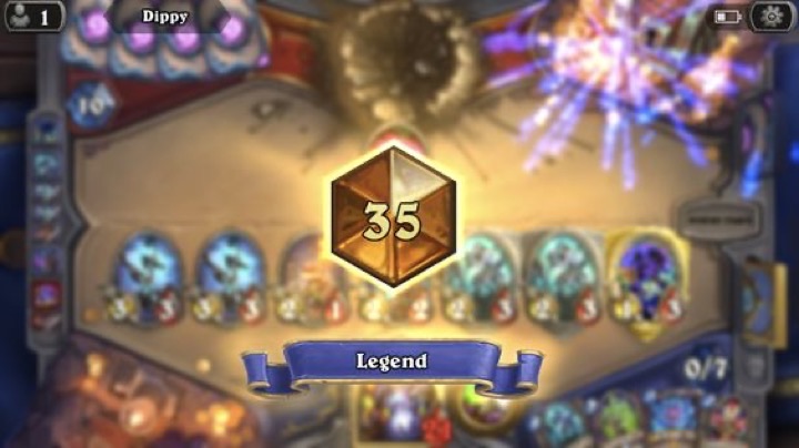 Hearthstone Legend rank screenshot peak 35